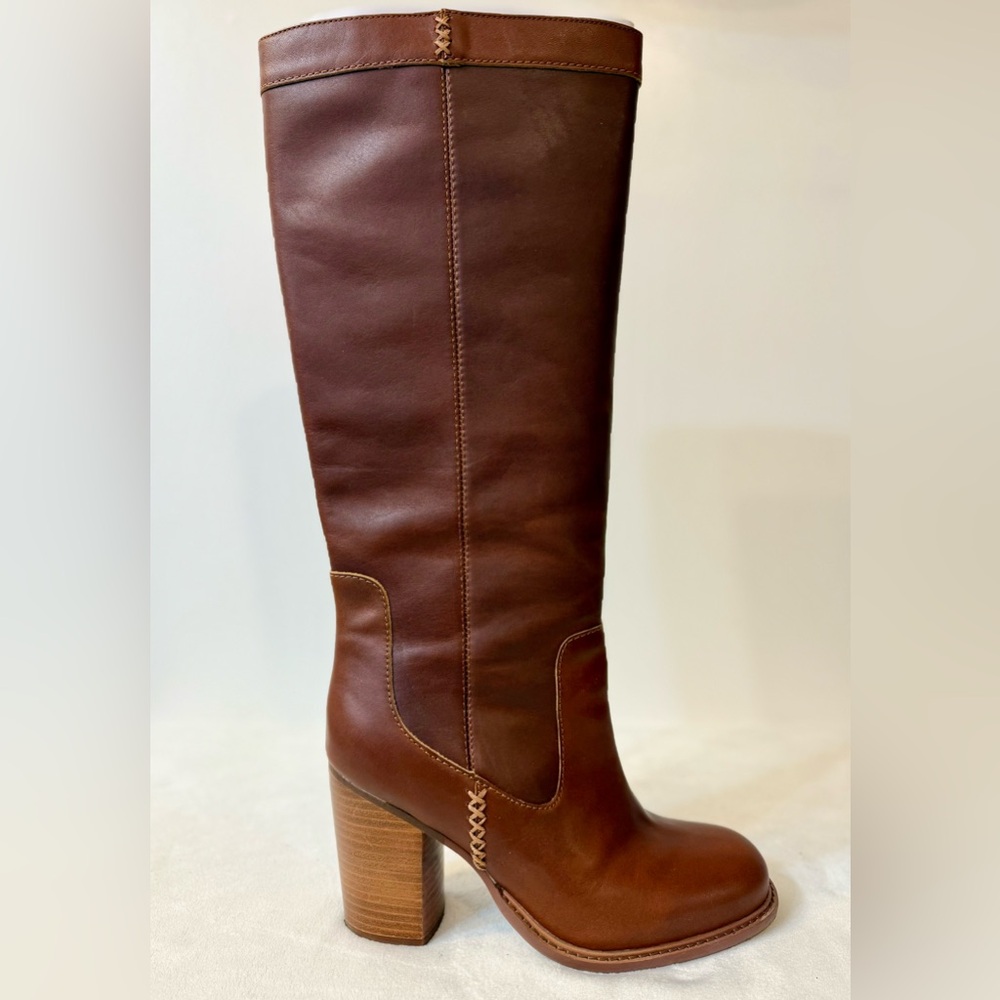 Kelsi Dagger Brooklyn Lodge Leather Tall Boot in Peanut Brown Size 9